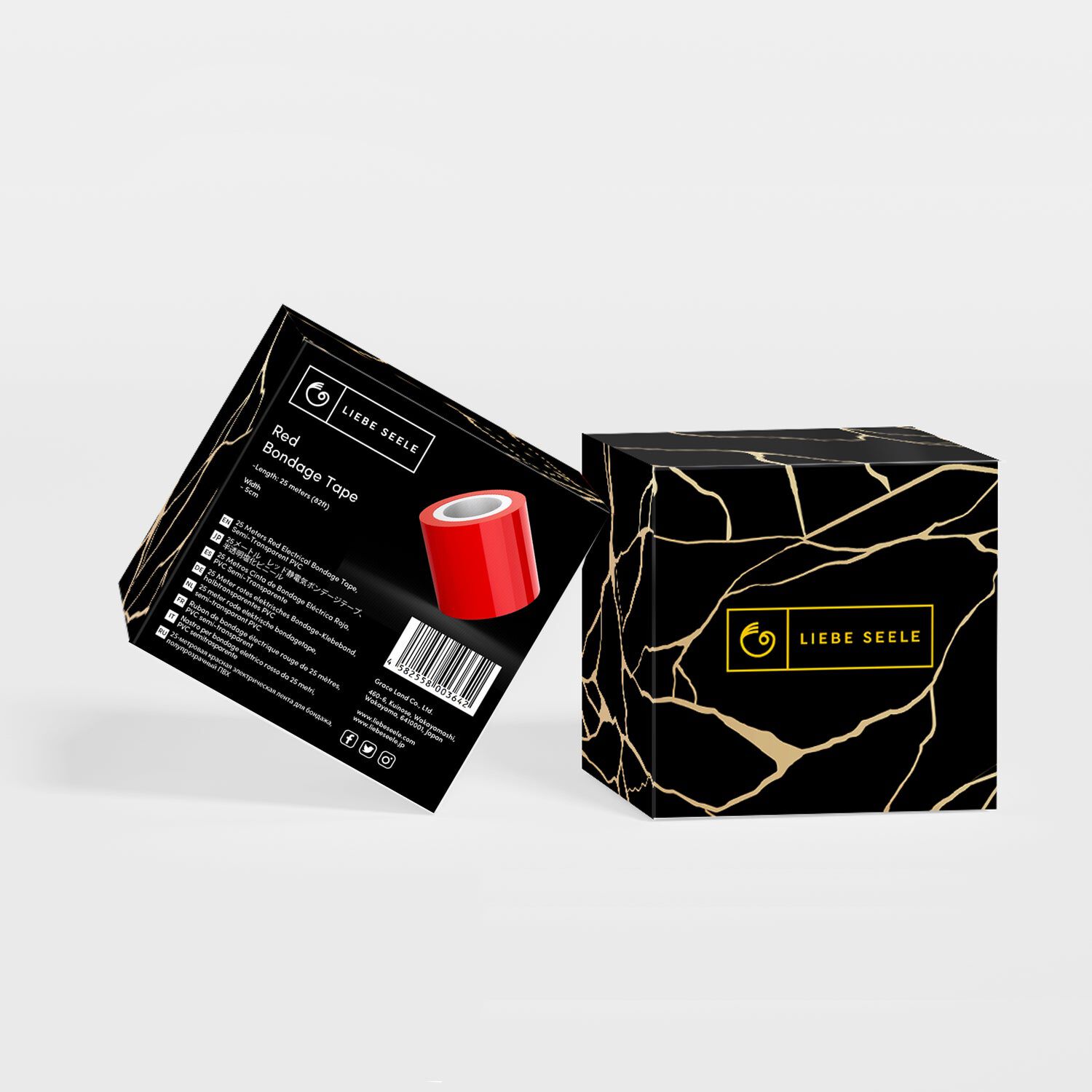 Dear Soul 25m Lang Bondage Tape Rød