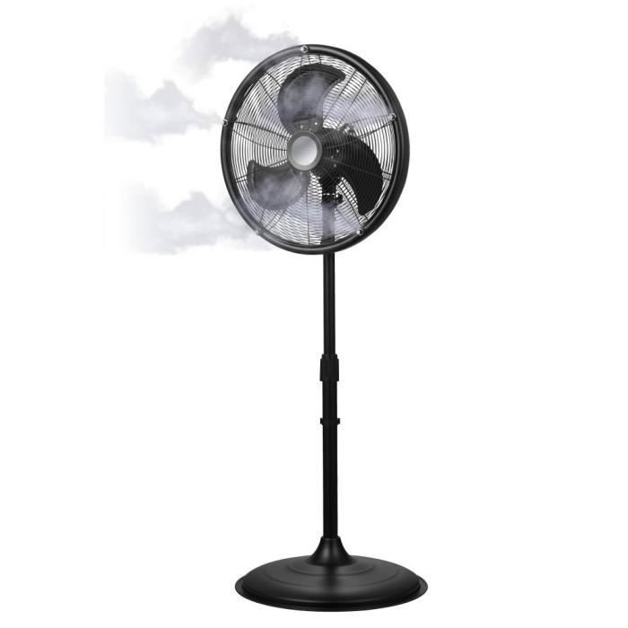 Ventilador nebulizador para patio exterior O'FRESH de 145 cm - Nebulización - Repele mosquitos - Capacidad: 30 m²