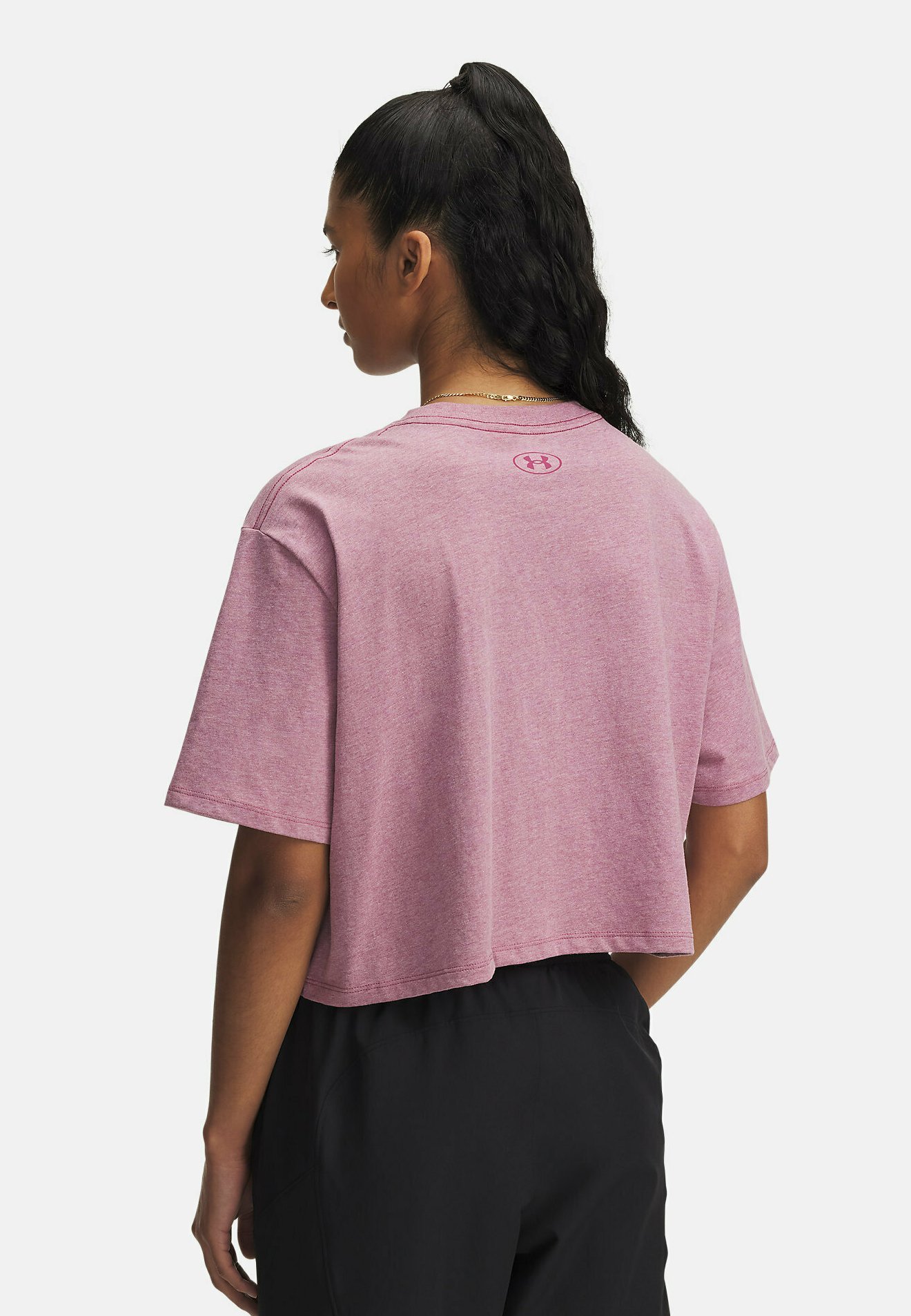 Under Armour RIVAL - T-shirt sportiva - fucsia crepuscolo chiaro mélange