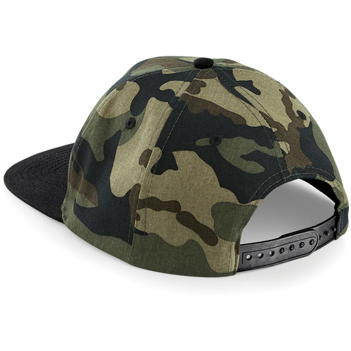 Gorra Plana Con Visera Plana Beechfield Camuflaje Retro