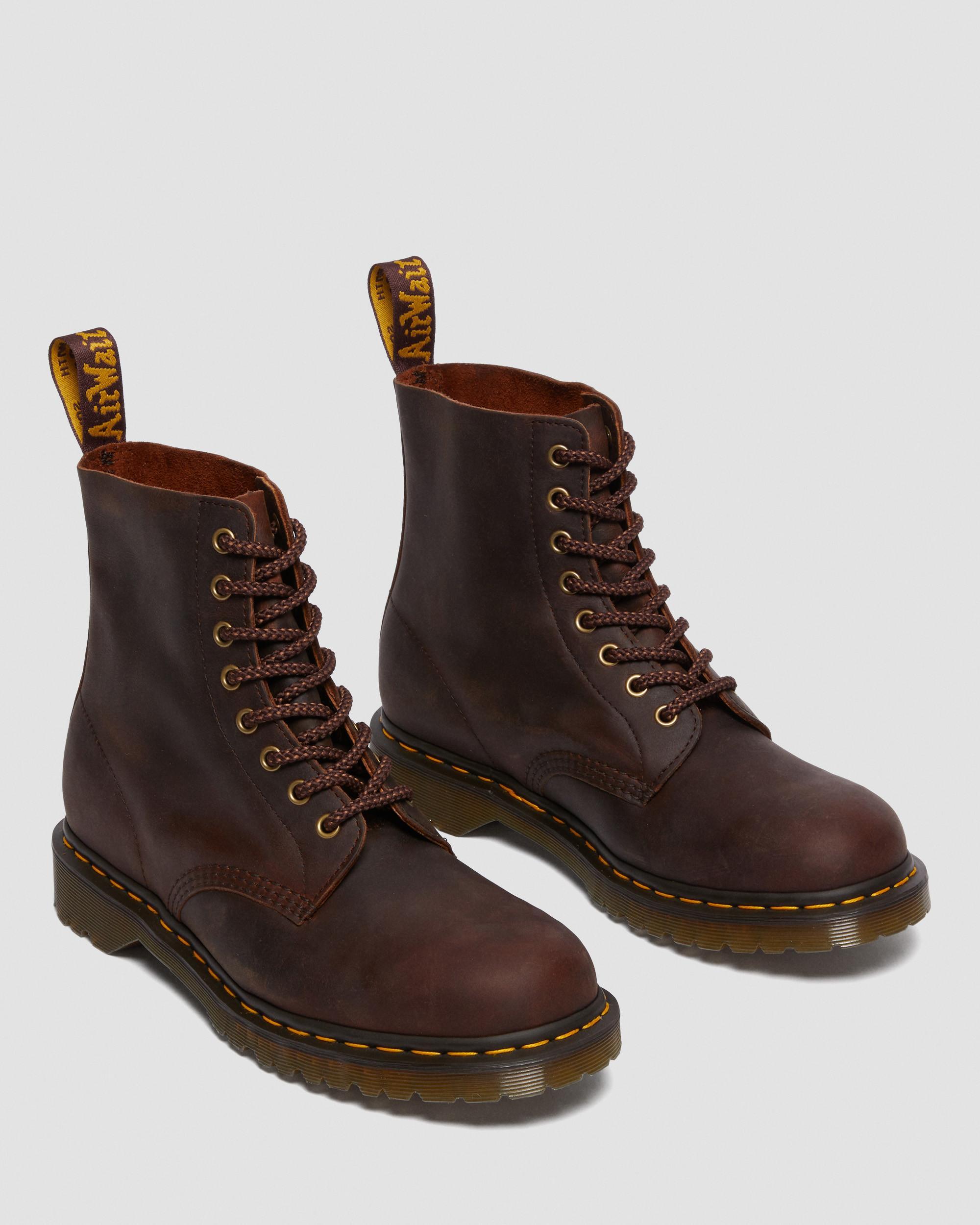 1460 Pascal Waxed Full Grain Leather Lace Up Boots