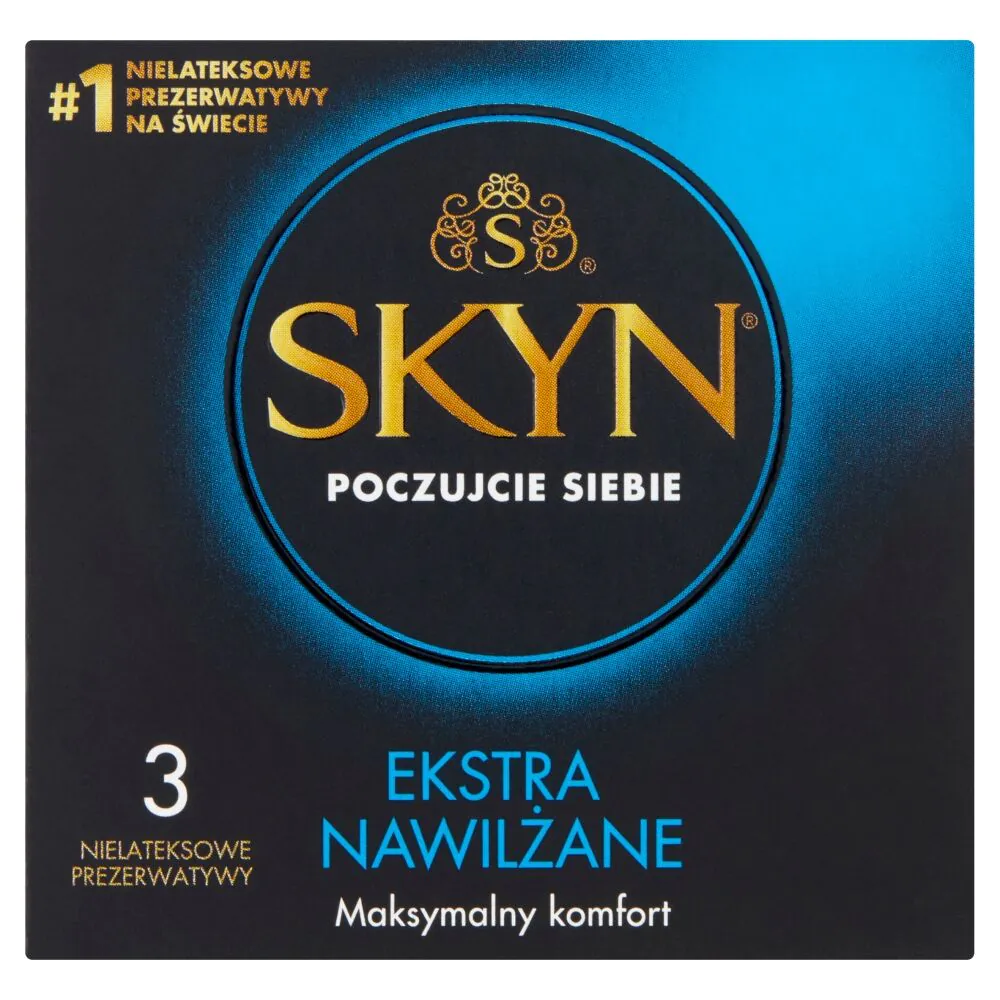 Skyn Ekstra Nawilżane Prezerwatywy, 3 szt.