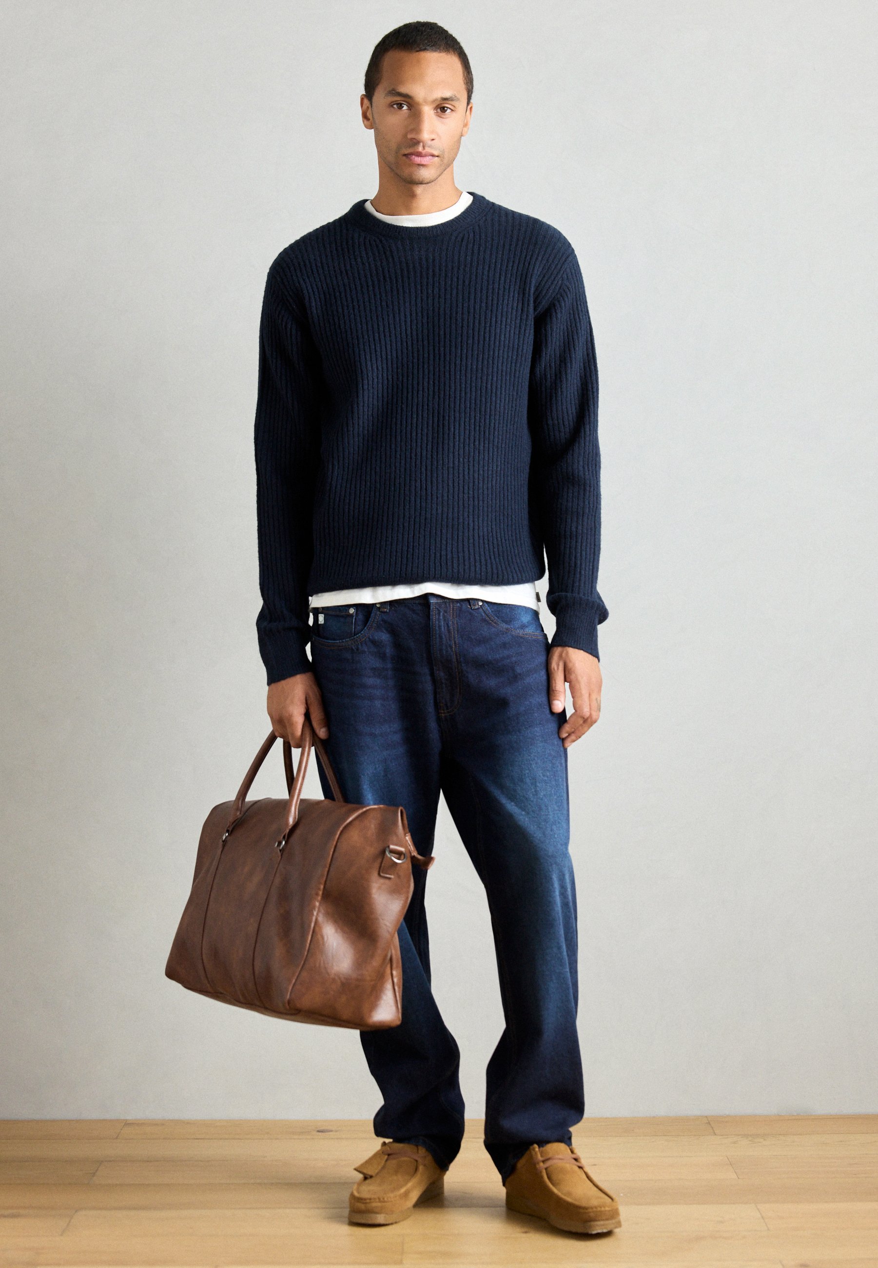 INDICODE JEANS COL ROUE - Pull - marine