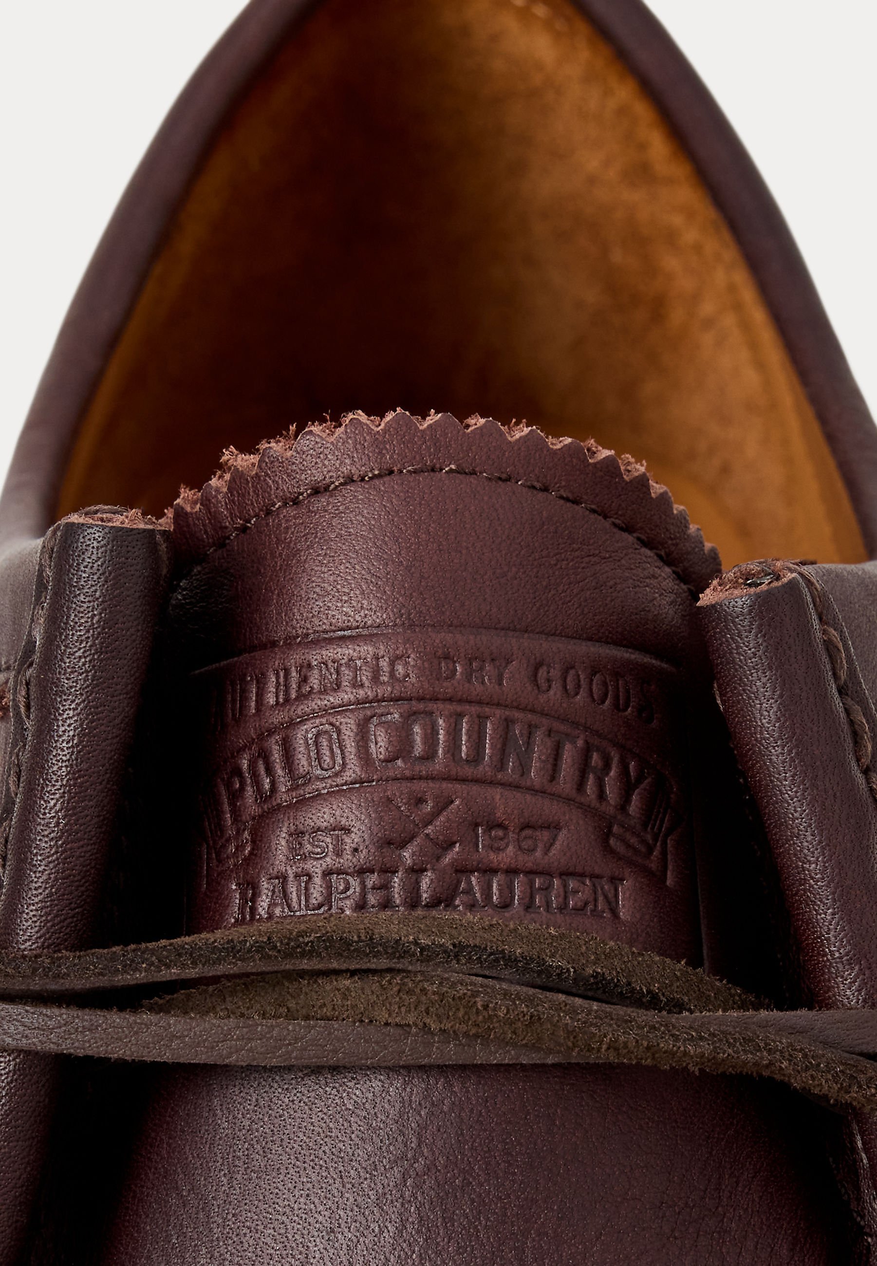 Polo Ralph Lauren JETT LUG-SOLE LEATHER MOC-TOE SHOE - Mokasíny - black