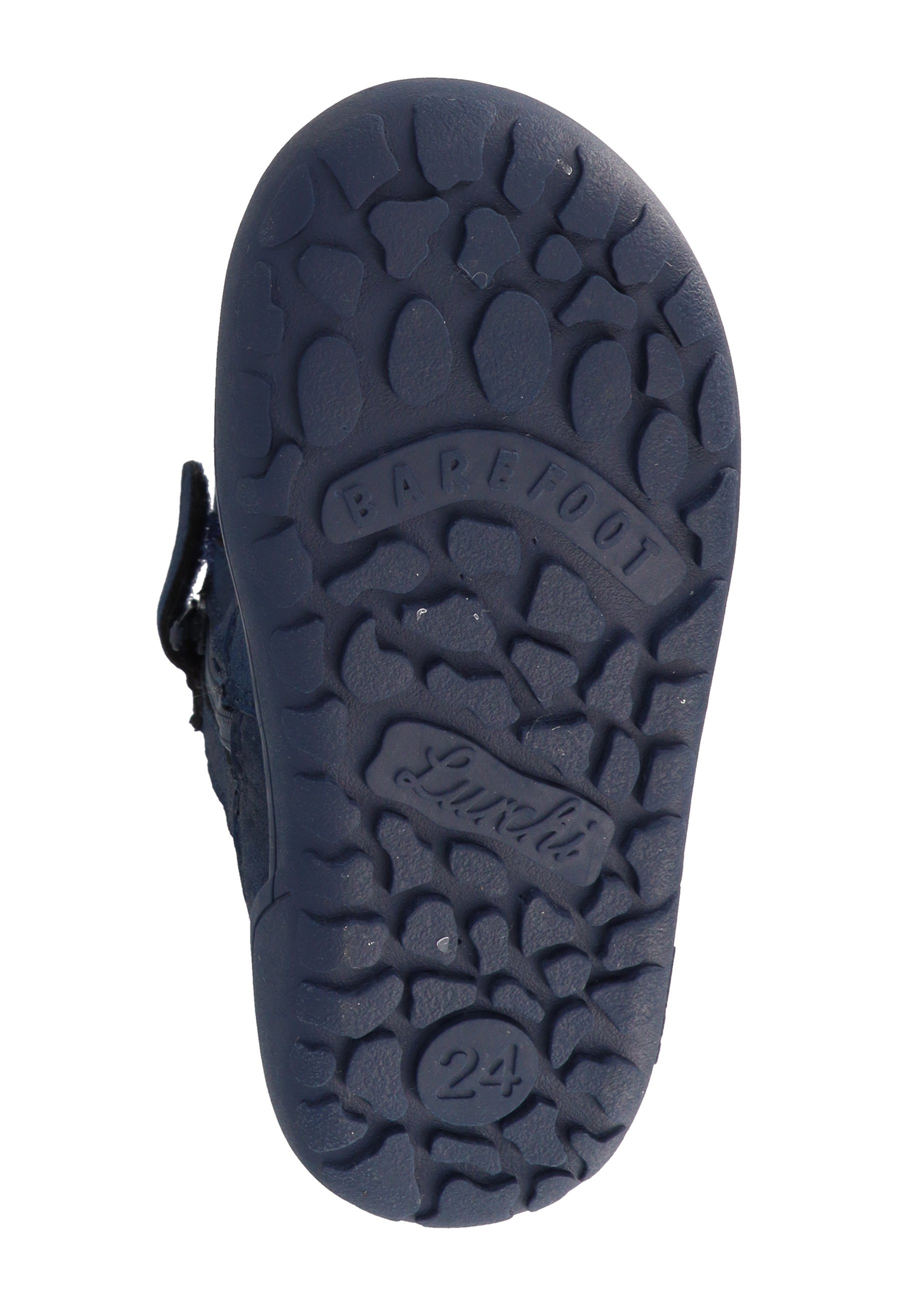 Lurchi JACE BAREFOOT TEX UNISEX - Stivaletti stringati alla caviglia - petrolio/arancione