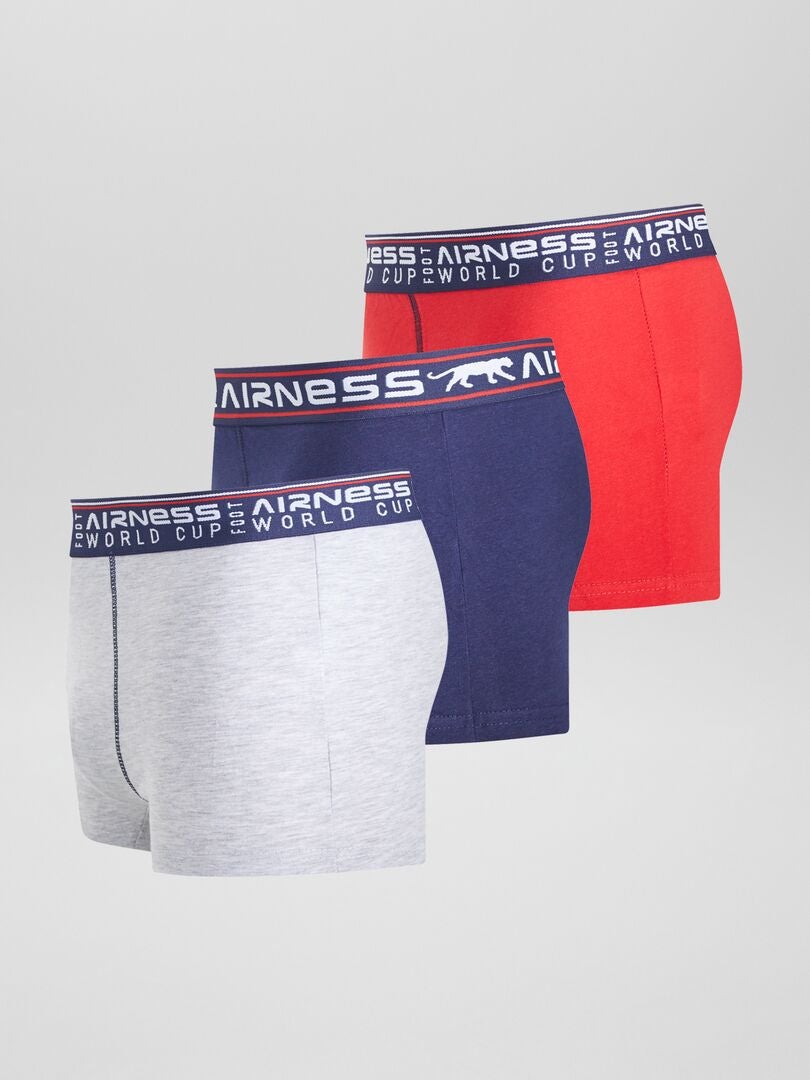 Zestaw 3 bokserek „Airness” – CZERWONE