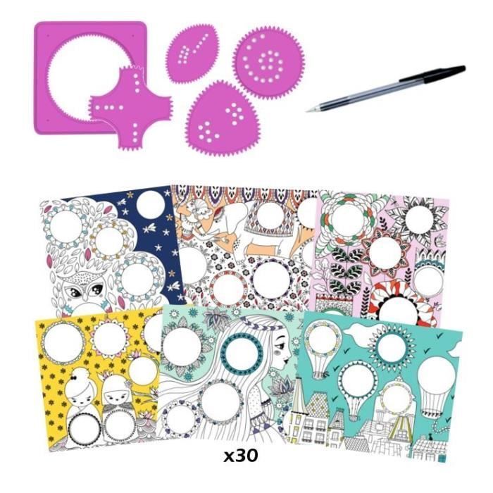Kit creativo de espirales y rosetas FAUJAS - Actividades creativas para niños - Niña - A partir de 7 años