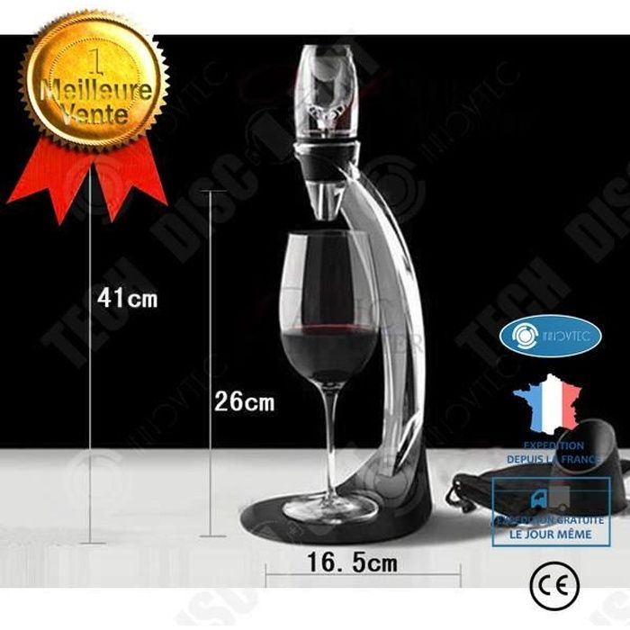 Kit de decantador y aireador de vino independiente INN®, set profesional para comerciantes de vino, refinamiento instantáneo del vino, aromas, diseño elegante, regalo