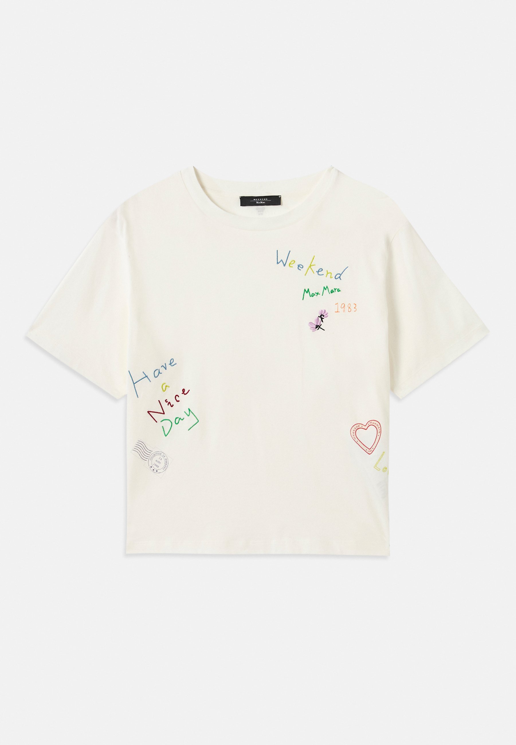 WEEKEND MaxMara ACLINE - T-shirt stampata - bianco
