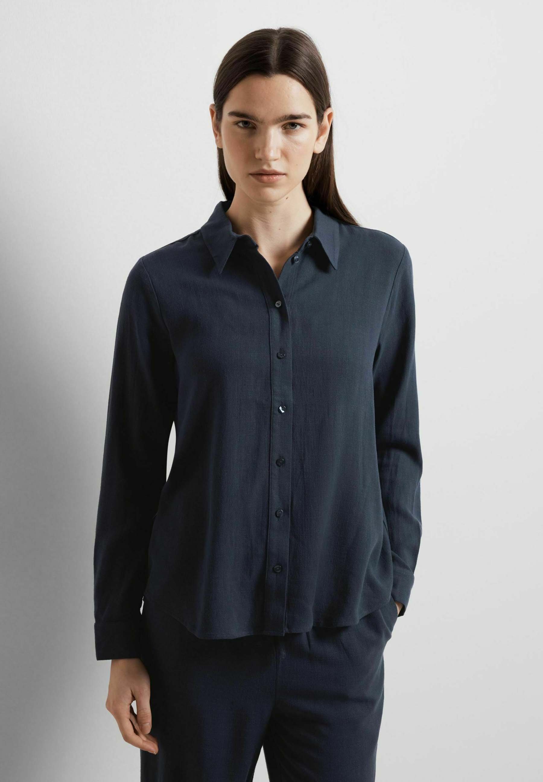 SLFVIVA SUN SHIRT - Halenka s knoflíky - dark sapphire