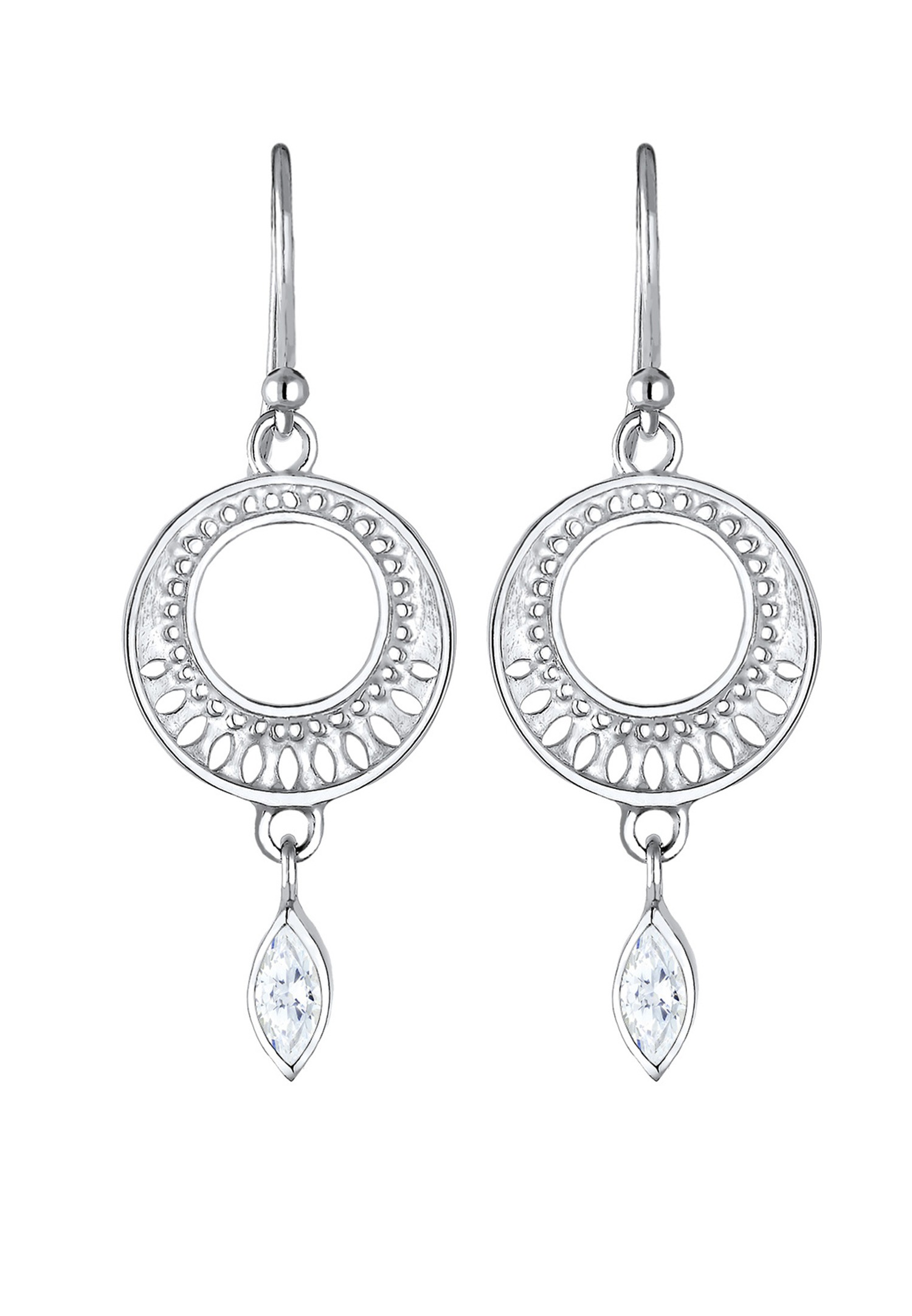Elli PREMIUM Ornament Zirkonia Marquise 925 Sterling Silber