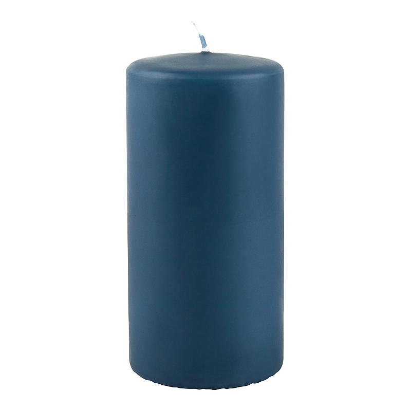 Vie Home Cube licht 63 uur 6,8x14 cm blauwe steen paraffine