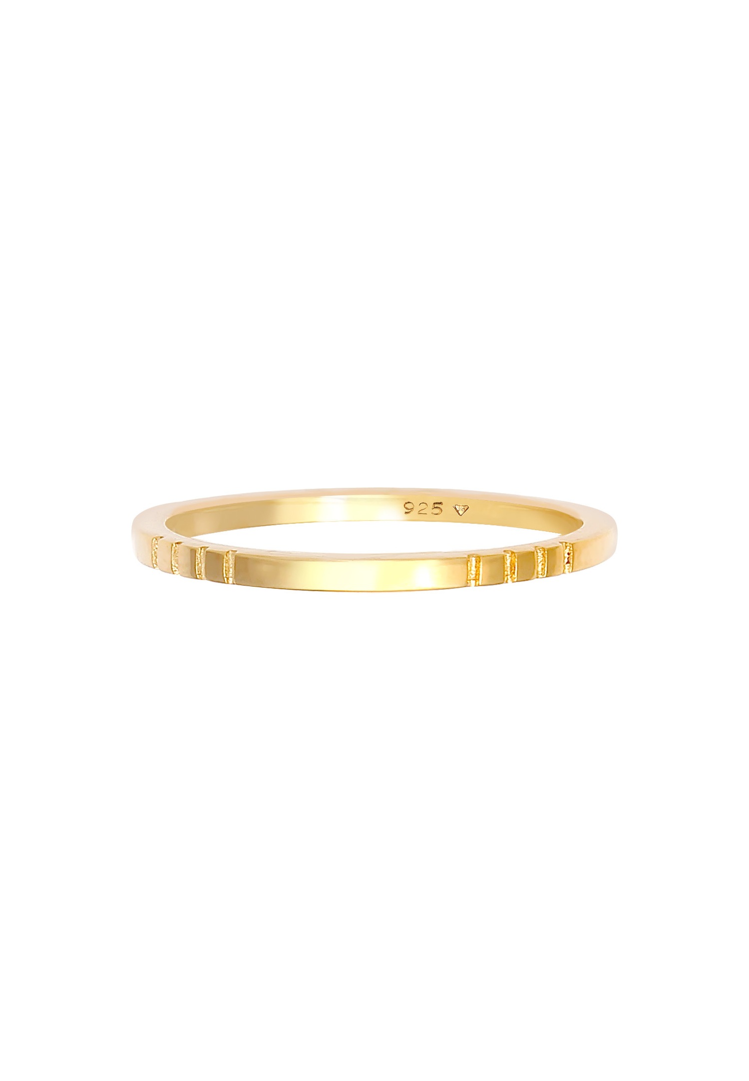 Elli Femmes pile bande tendance en argent sterling 925