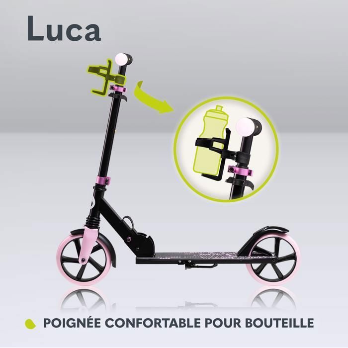 Scooter - LIONELO - Luca - Up to 100kg - Pink - 20cm wheels