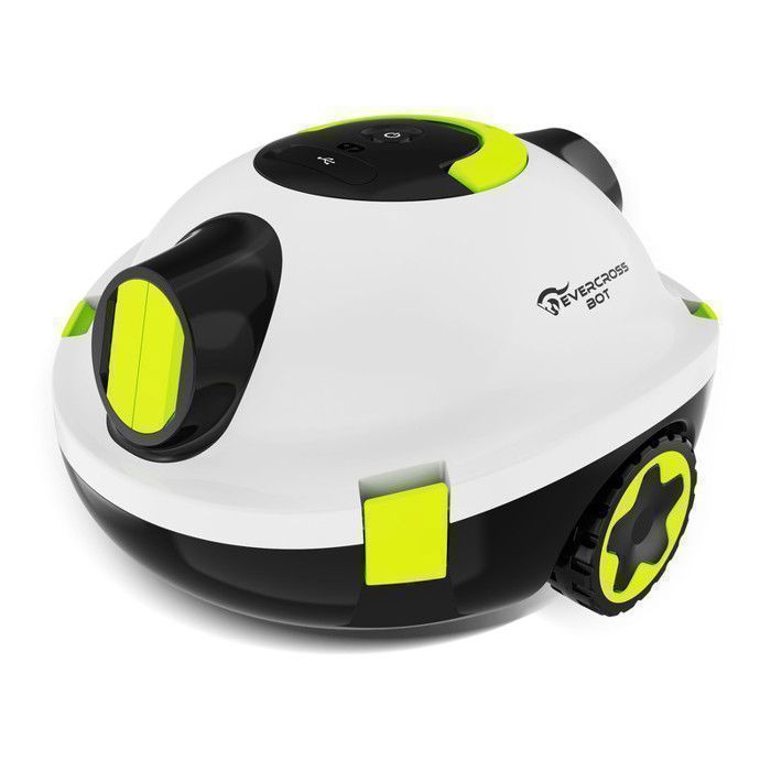 EVERCROSS BOT Y10 Robot Piscine, Robot Piscine sans Fil pour Le Nettoyage des Sols, 100Min & 120m² (Blanc)