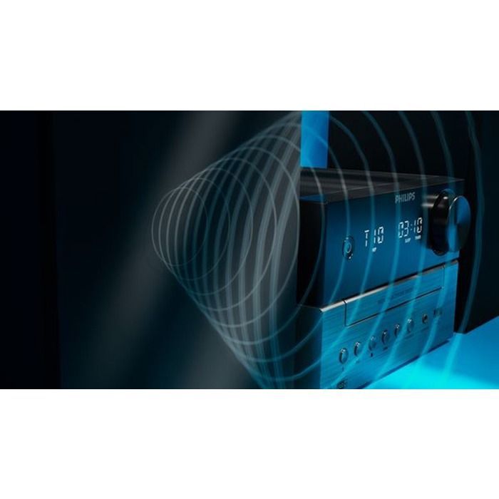 Sistema HiFi Philips Serie 3000 Bass Reflex TAM3505M2 Bluetooth DAB+/FM 20W Negro