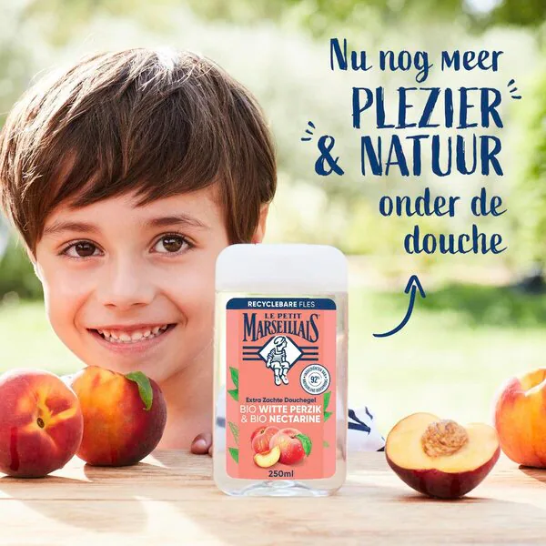 Le Petit Marseillais Bio fehér őszibarack és bio nektarin tusfürdő<br>250ml
