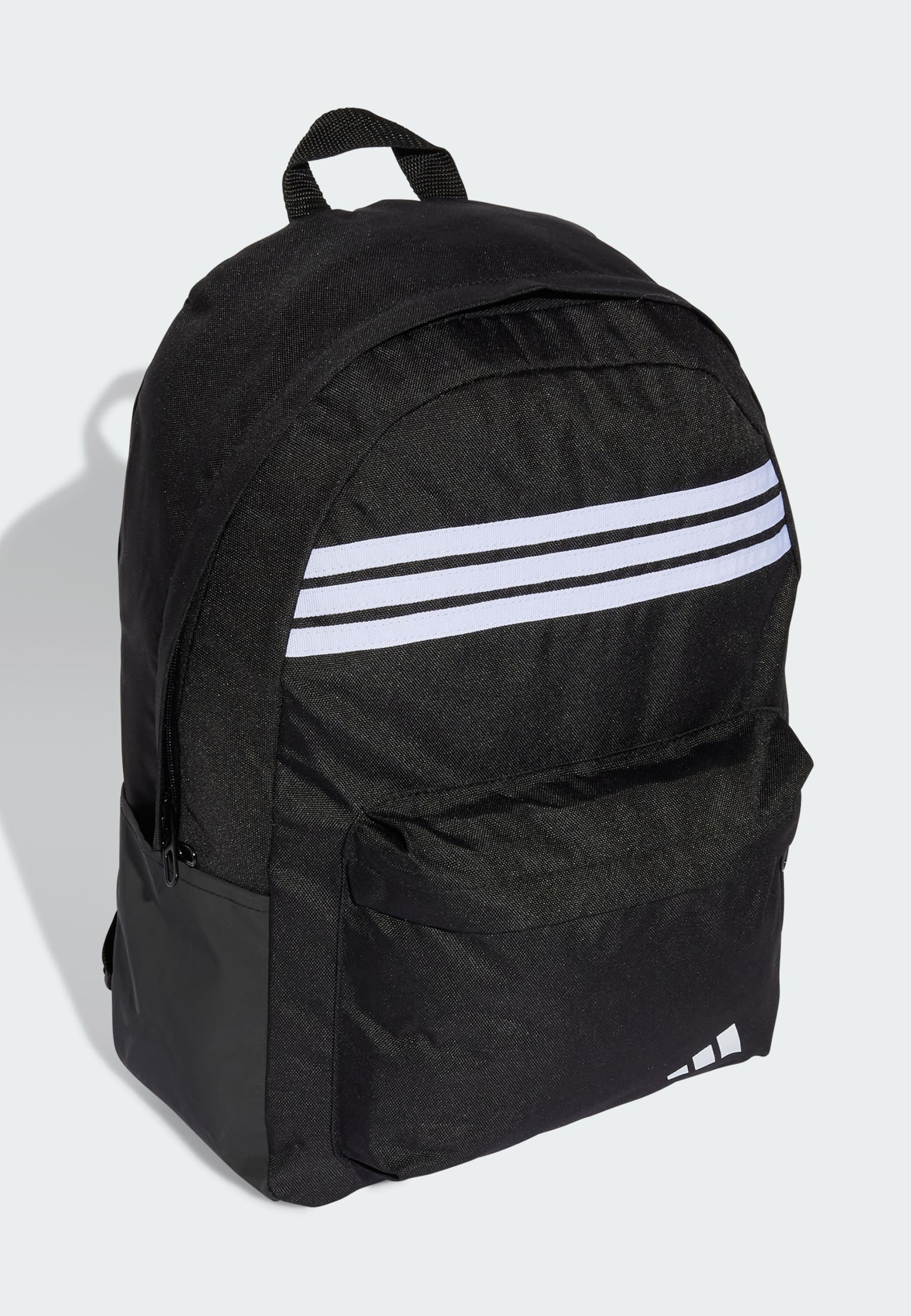 adidas Sportswear STRIPES - Rugzak - zwart wit wit