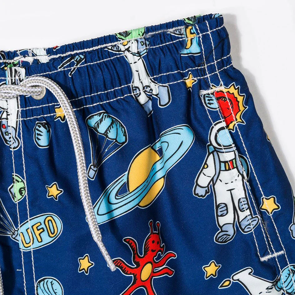 Zwempak voor jongens met astronautenprint