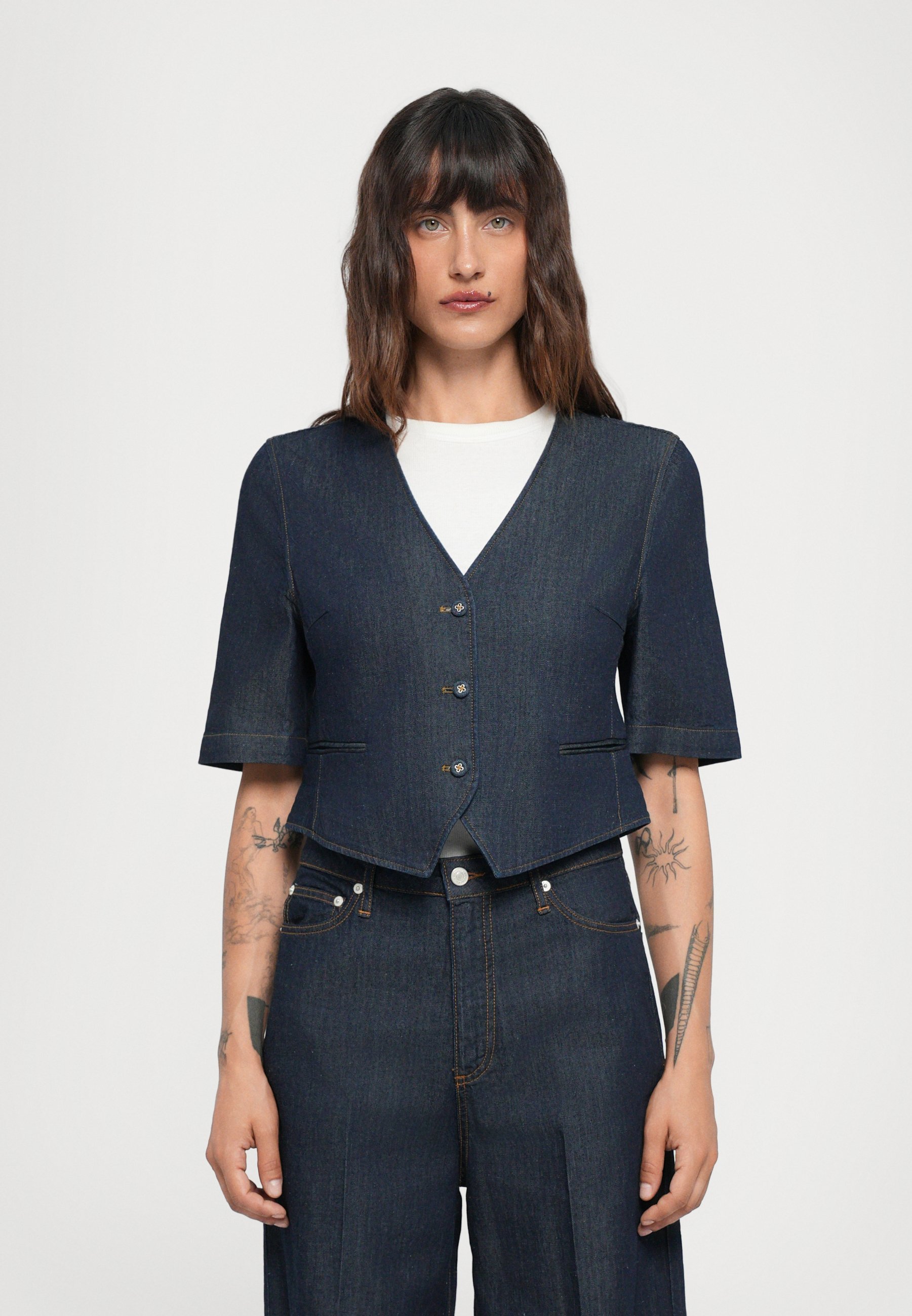 OFFICINE GENERALE LUBENA - Blouse - donker indigo
