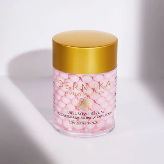 Dermika Luxury Placenta Luksusowe serum Przeciwzmarszczkowe w Kapsułkach na dzień i na noc