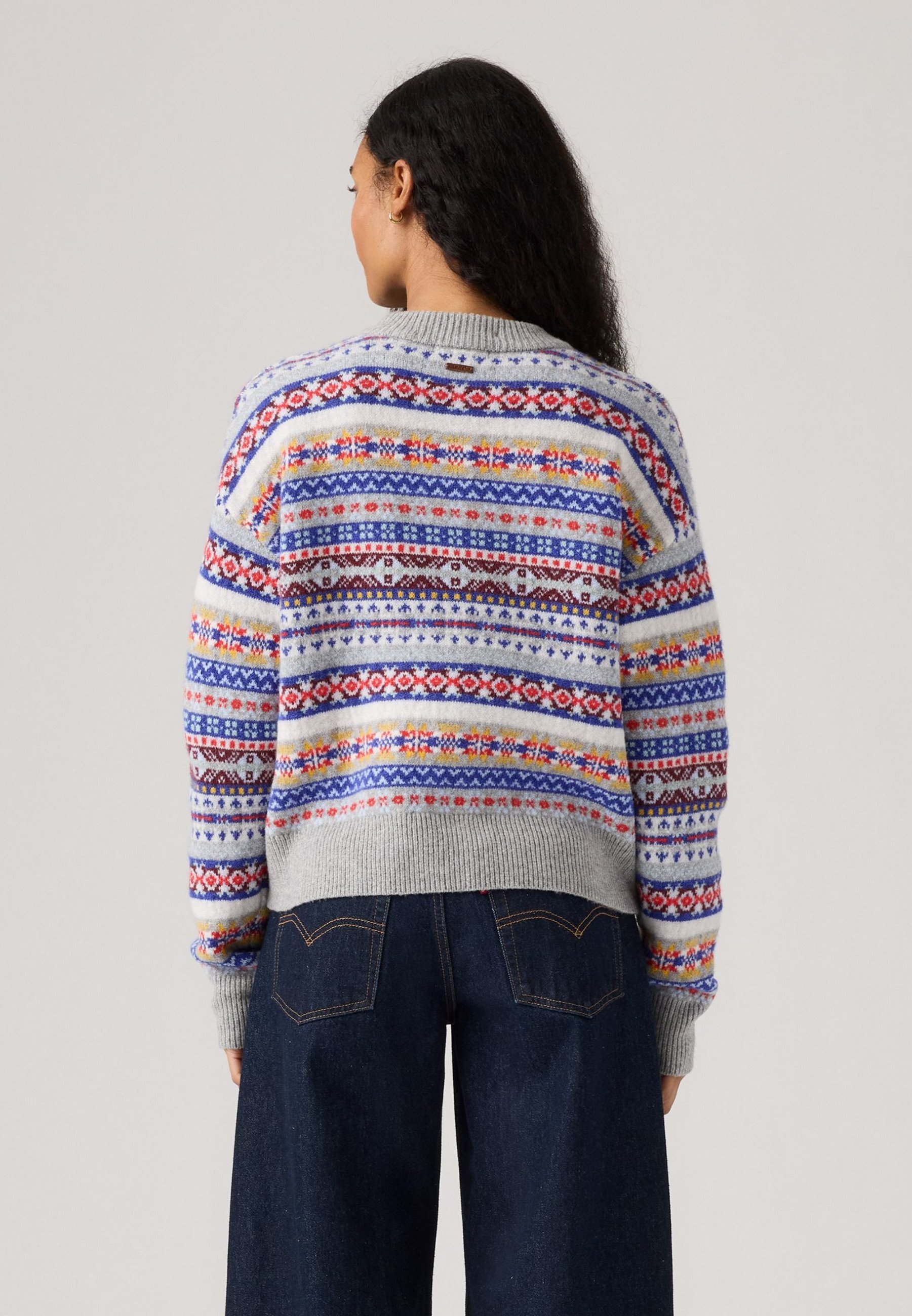 Levi's® INES - Maglione - Leandra Fair Isle Tawny Port in misto lana