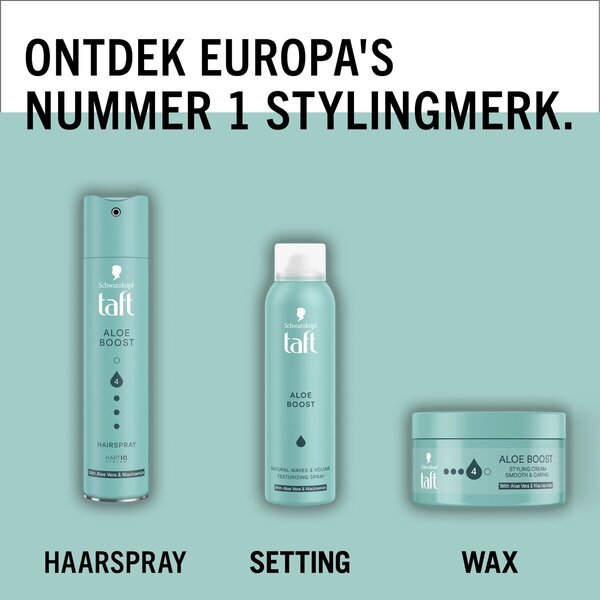 „Taft Aloe Boost Hold 4“ formavimo kremas, 100 ml