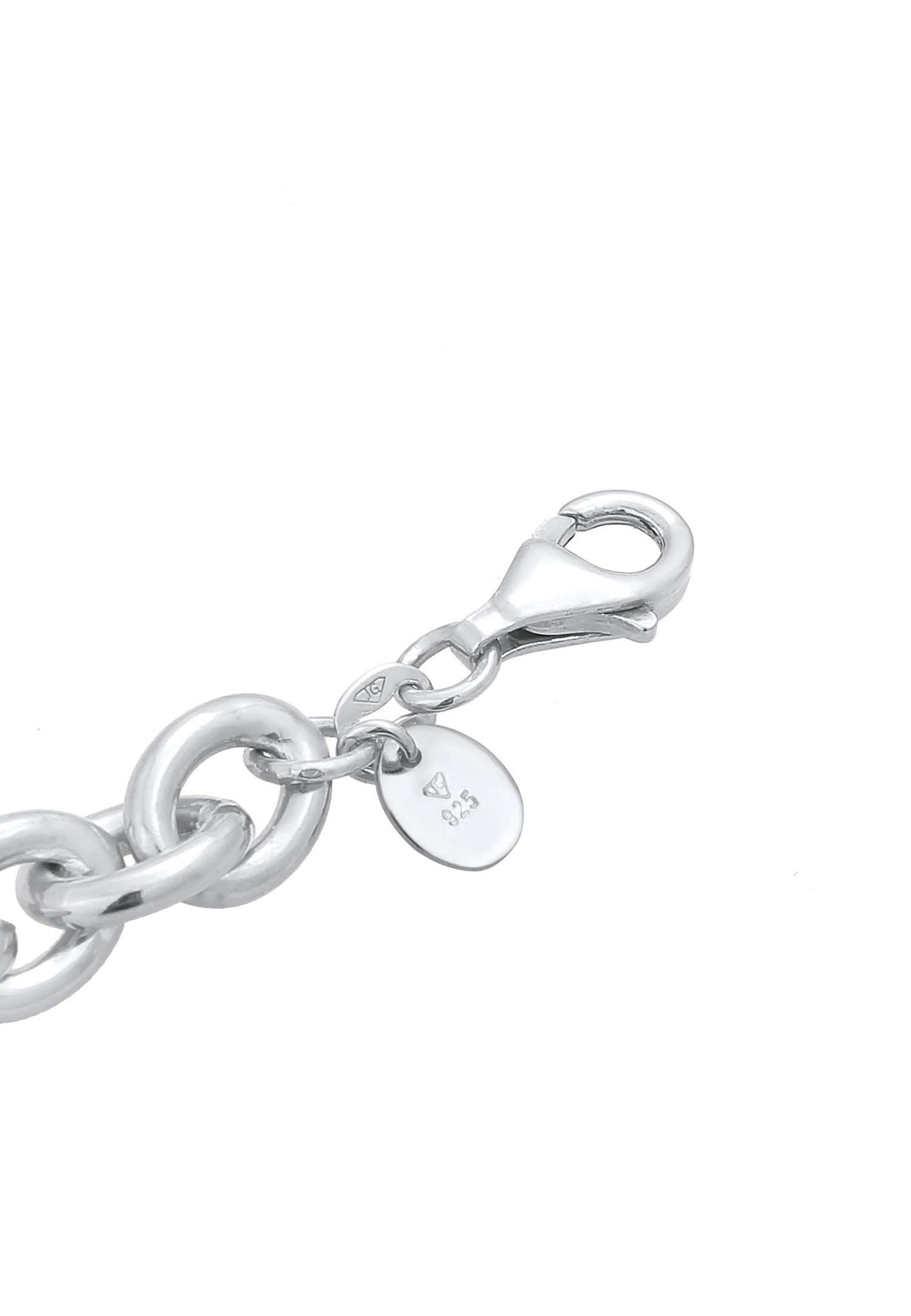 Elli PREMIUM Femmes Déclaration grossier élégant en argent sterling 925 rhodié