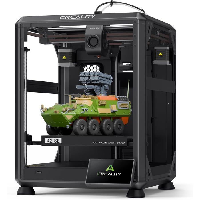 Creality K2 SE 3D Printer – Achieve high-speed printing up to 500 mm/s, with acceleration up to 20,000 mm/s²