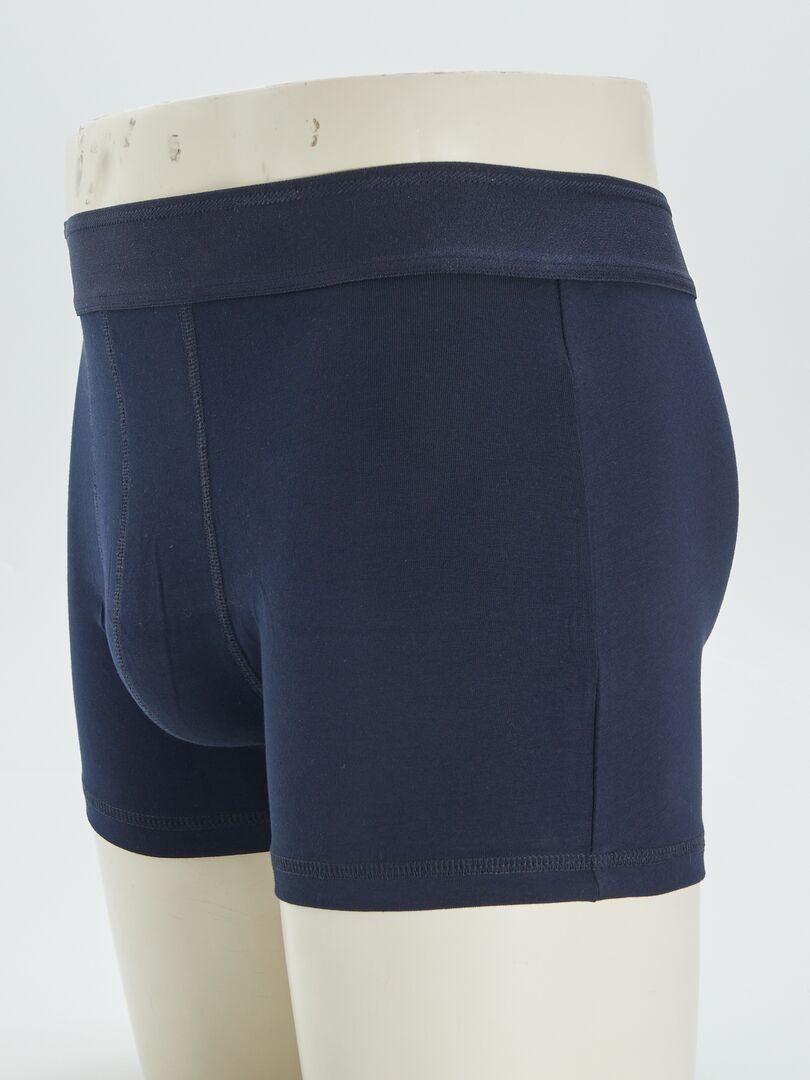 Conjunto de 3 cuecas boxer de cor sólida - AMARELA