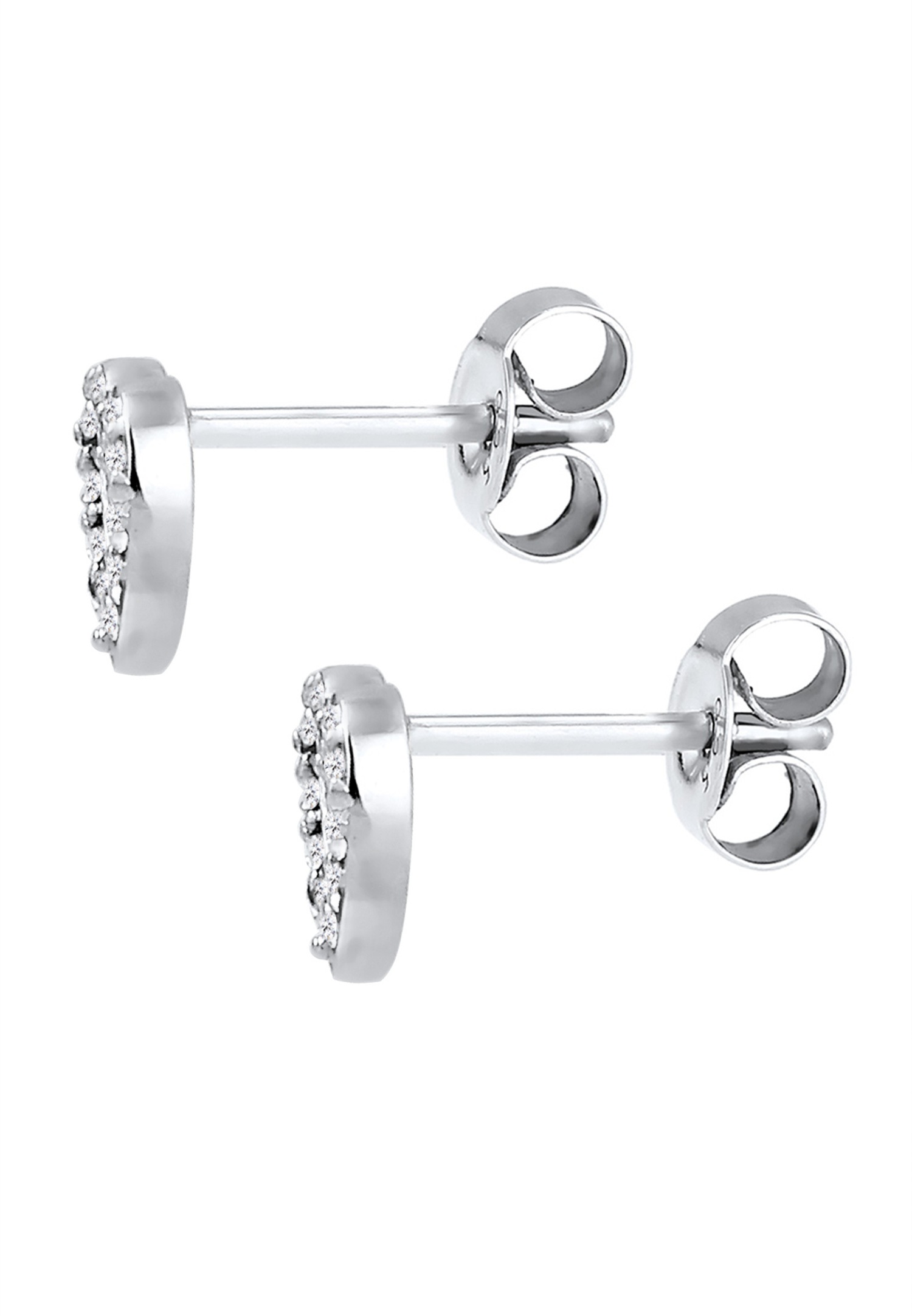 Elli Amour Coeur Femme Argent (925/1000) Cristaux