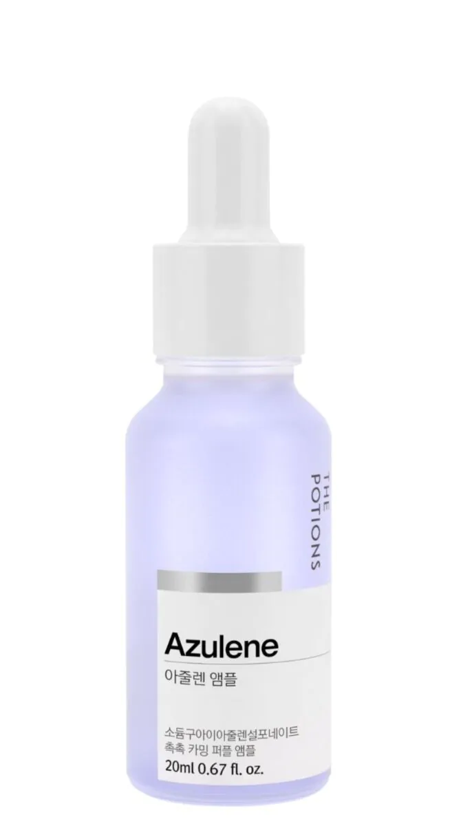 The Potions Azulene Ampoule Łagodzące serum do twarzy z azulenem