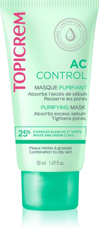 Topicrem AC Purifying Mask dziļi attīroša maska taukainai un kombinētai ādai