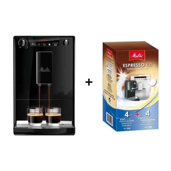 MELITTA Caffeo Solo E950 Espressokonepakkaus + Puhdistussarja