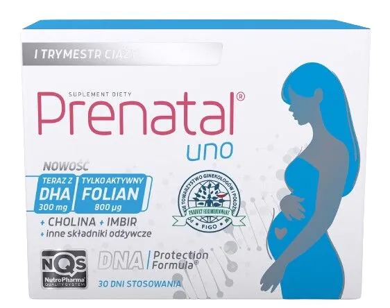 Prenatal Uno + DHA 60 Kapsułek