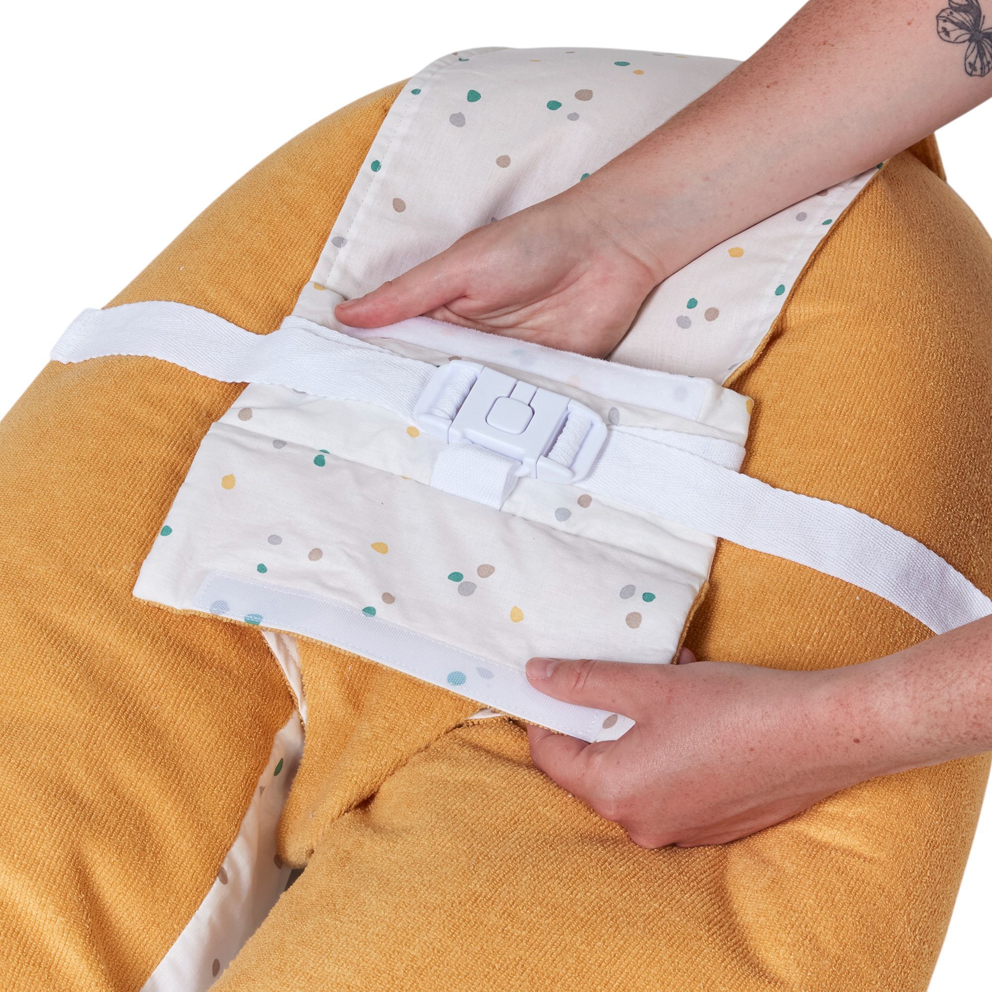 Cuscino per la maternità 3 in 1 - TINEO - MULTIRELAX - Spugna - Giallo / Pois