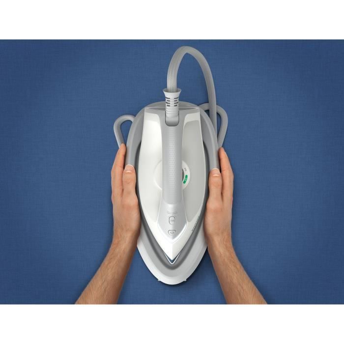 Ferro da stiro con generatore di vapore - PHILIPS - BXA0019/00 - Serie 2000 - 6 barre - 1,4 l - Blu/Bianco - Accessorio per la rimozione della lanugine incluso
