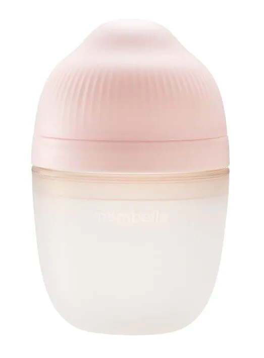 Mombella Old Roze Breast Shape - Butelka antykolkowa silikon 1 szt.