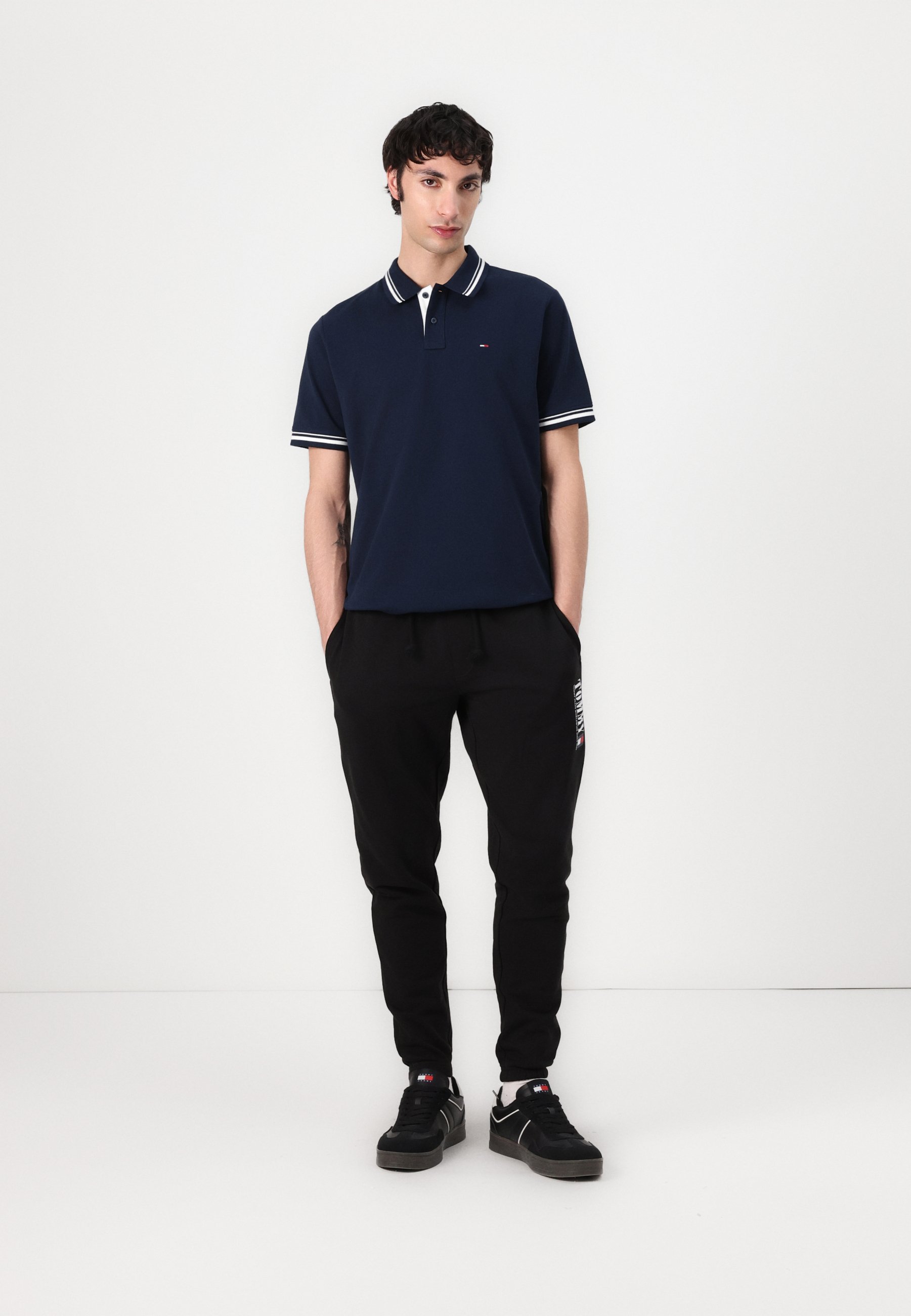 Tommy Jeans TIPPED - Polo majica - tamnoplava