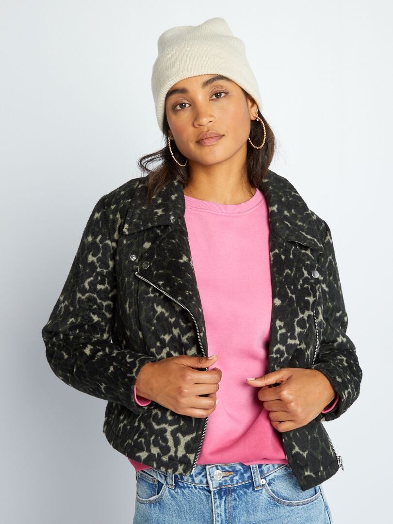 JDY Cropped jasje met luipaardprint - Luipaard