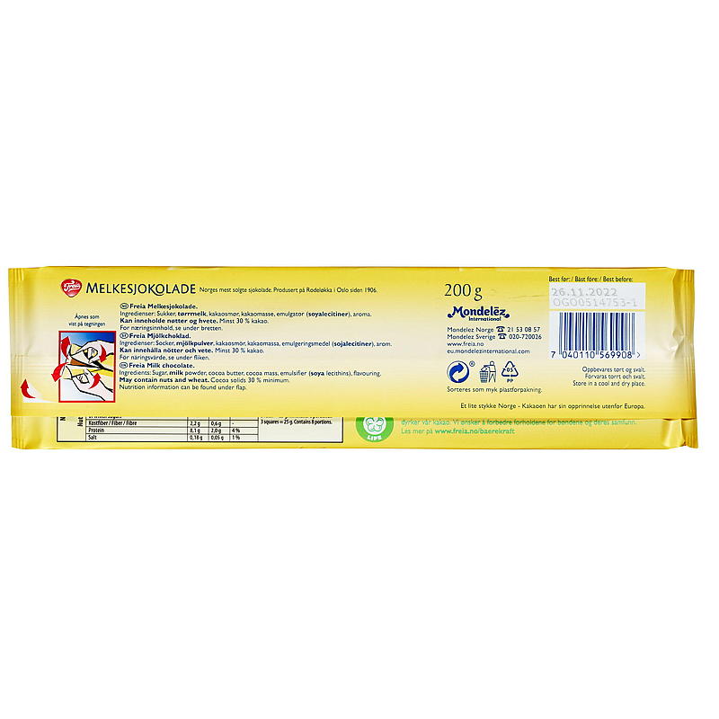 Freia Chocolat au lait 200 g Freia
