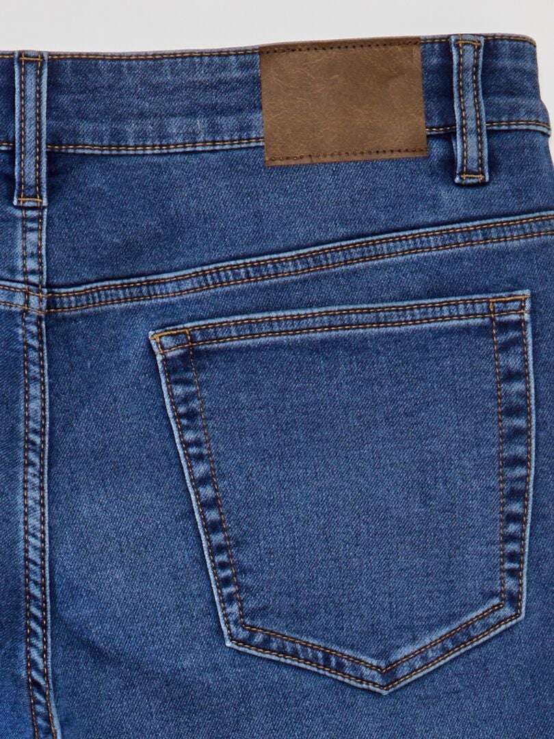 Pantalones vaqueros ajustados elásticos - Talla L32 - Azul