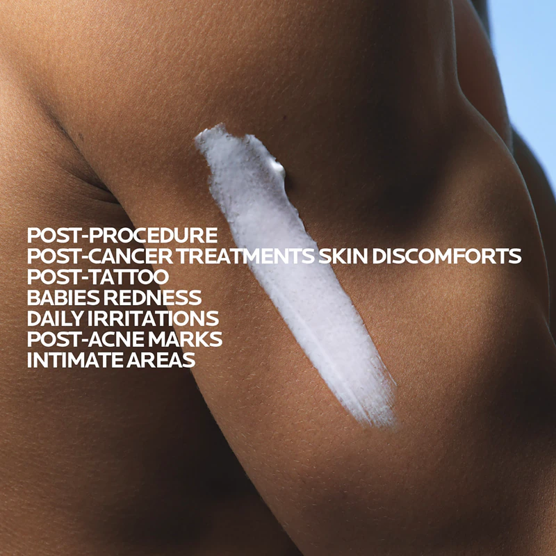 Bálsamo calmante Cicaplast Baume B5+ da La Roche-Posay para pele sensível e irritada.