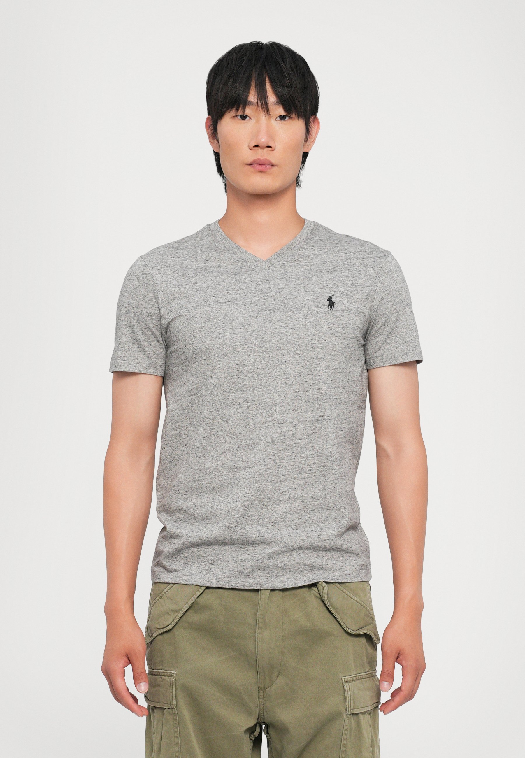 Polo Ralph Lauren SLEEVE - T-shirts med print - dark vintage heather