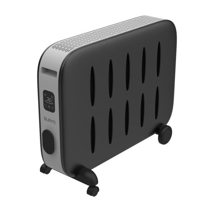 Radiador portátil CERAMDUO 1522 con calor suave, negro, 1500 W