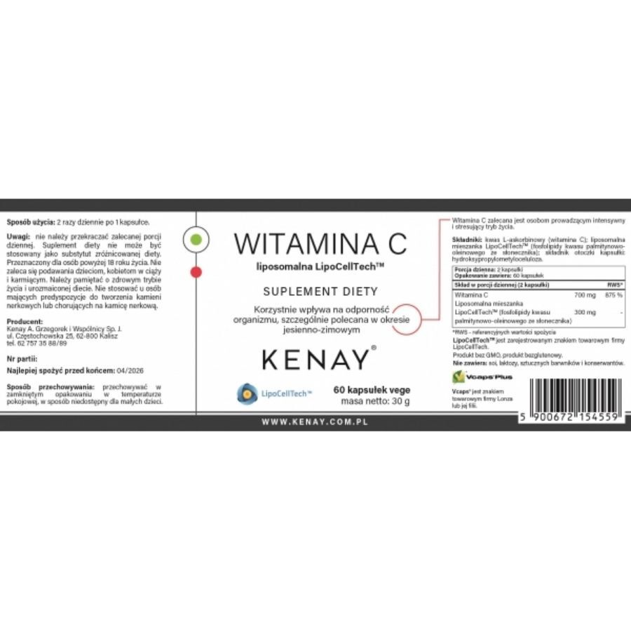 Kenay Liposomal C-vitamiini