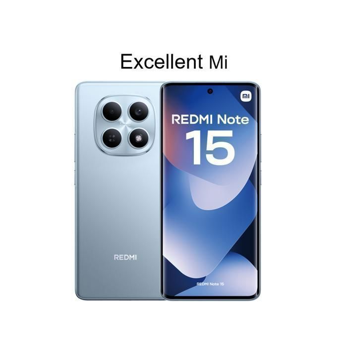 Smartphone - XIAOMI - REDMI Note 15 4G - 8 + 256 GB ROM - Sold by Excellent Mi - Charger not included - European version - New