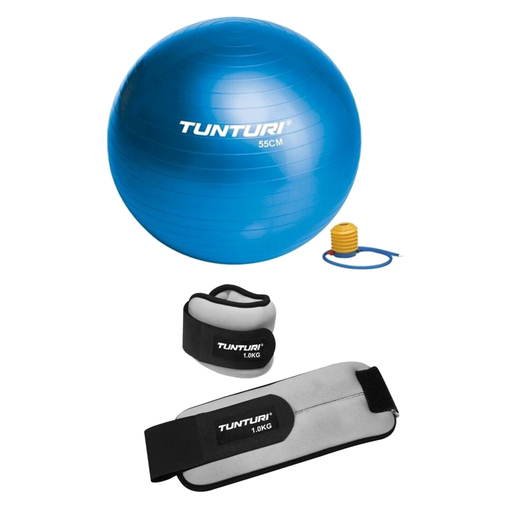 Set Pelota Gymnastik und Gewicht 2x1 kg Tunturi