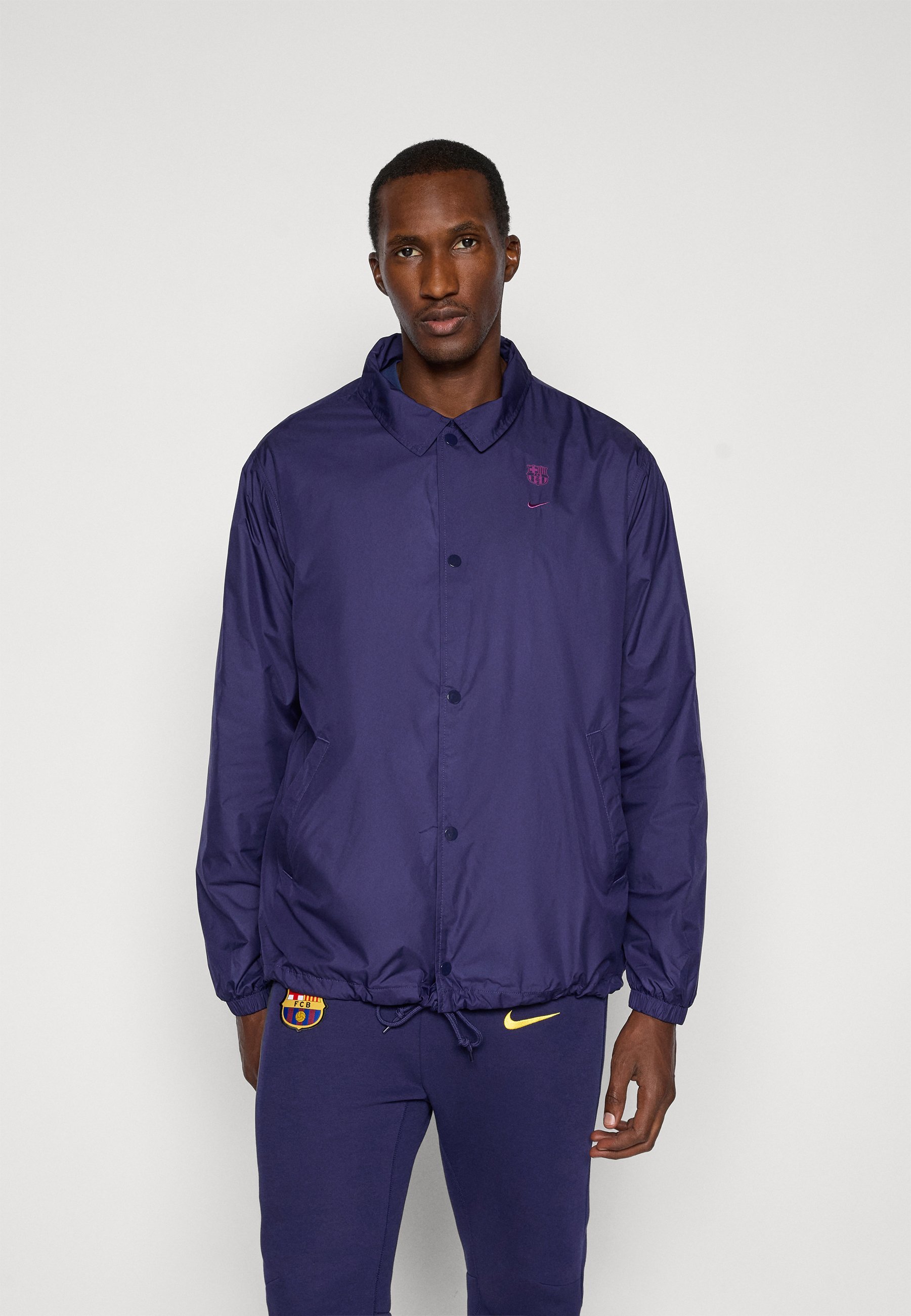 FC BARCELONA CLUB COACHES JACKET - Větrovka - imperial purple/bright grape Nike Performance