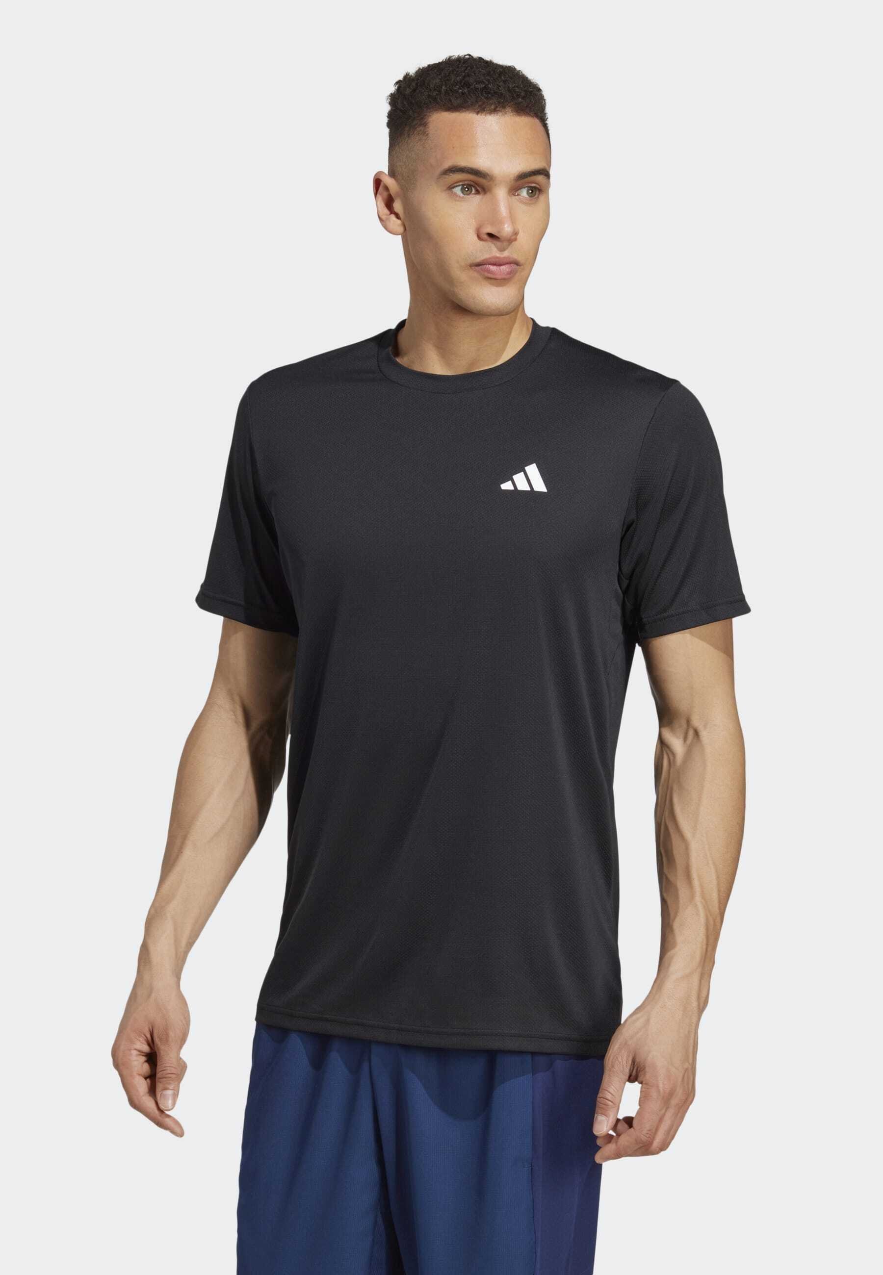 adidas Performance TRAIN ESSENTIALS T-SHIRT - Sport T-shirt - zwart wit